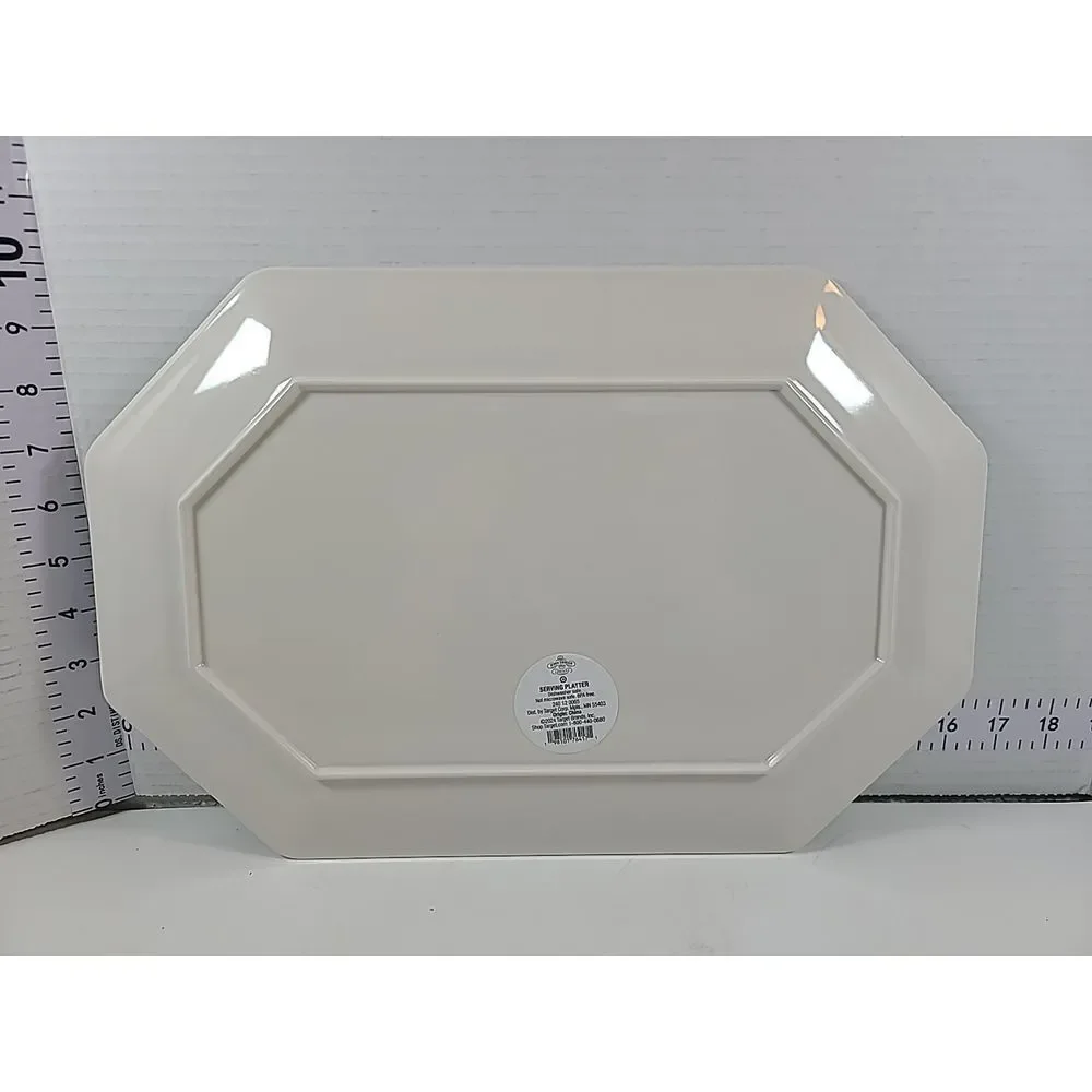 John Derian Target Thanksgiving Fall Melamine Hexagon Cheese Serving Platter New - Picture 3 of 4